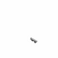 Black LED headlight base for left side of off-road vehicle, compact angular design.