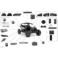 DECALS - X RS - 2020 CAN AM MAVERICK TURBO R / TURBO RR / X DS / X RS