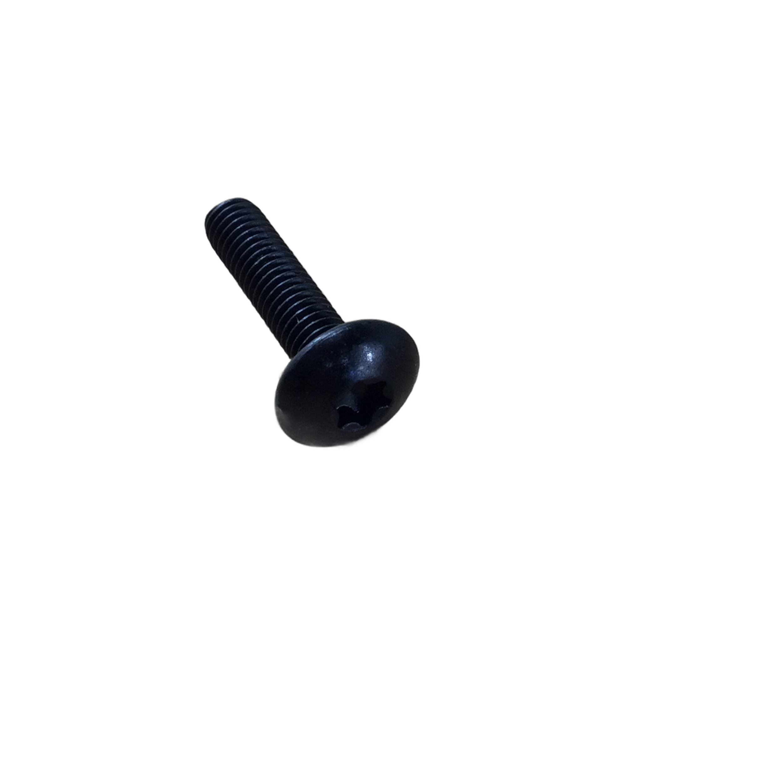 A single Torx Screw M6 x 25 by Can-Am, black with a round head, shown on a white background; commonly used as an OEM part for Can-Am ATV and UTV models.