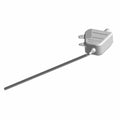 Gray rectangular polyurethane surge tank with long black cylindrical probe attached.