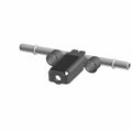 Black and silver metal fuel rail with dual cylindrical connectors for Polaris UTV engines.