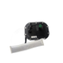 A black Fuel Pump by Polaris with a green cap and wiring is placed beside a rectangular white mesh filter on a white background—perfect as an OEM replacement for Victory or Polaris vehicles.