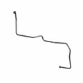 Black metal fuel line with multiple bends and mounting points, designed for exact fitment.