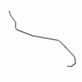 Long, silver metal fuel line with multiple bends and a hooked end for Polaris vehicles.
