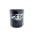 Black cylindrical oil filter with white printed instructions and Polaris Industries logo.