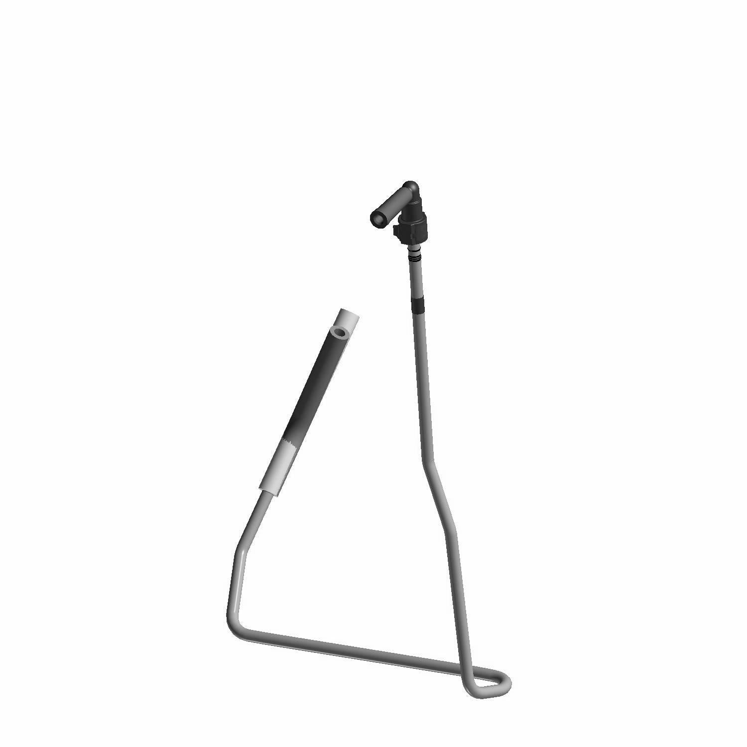 Gray metal tank to canister fuel line with two connectors for Polaris RZR RS1 models.