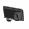 Black rectangular oil pickup with a square connector and rubber O-ring seal.