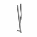 Gray metal tubular purge to chamber line with a bent shape and two open ends designed for Polaris RZR RS1 models.