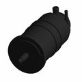 Black cylindrical canister with three protruding nozzle connectors, designed for offroad vehicle use.