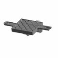 Black rectangular fuel pump control module with textured top surface and mounting tabs on both ends.