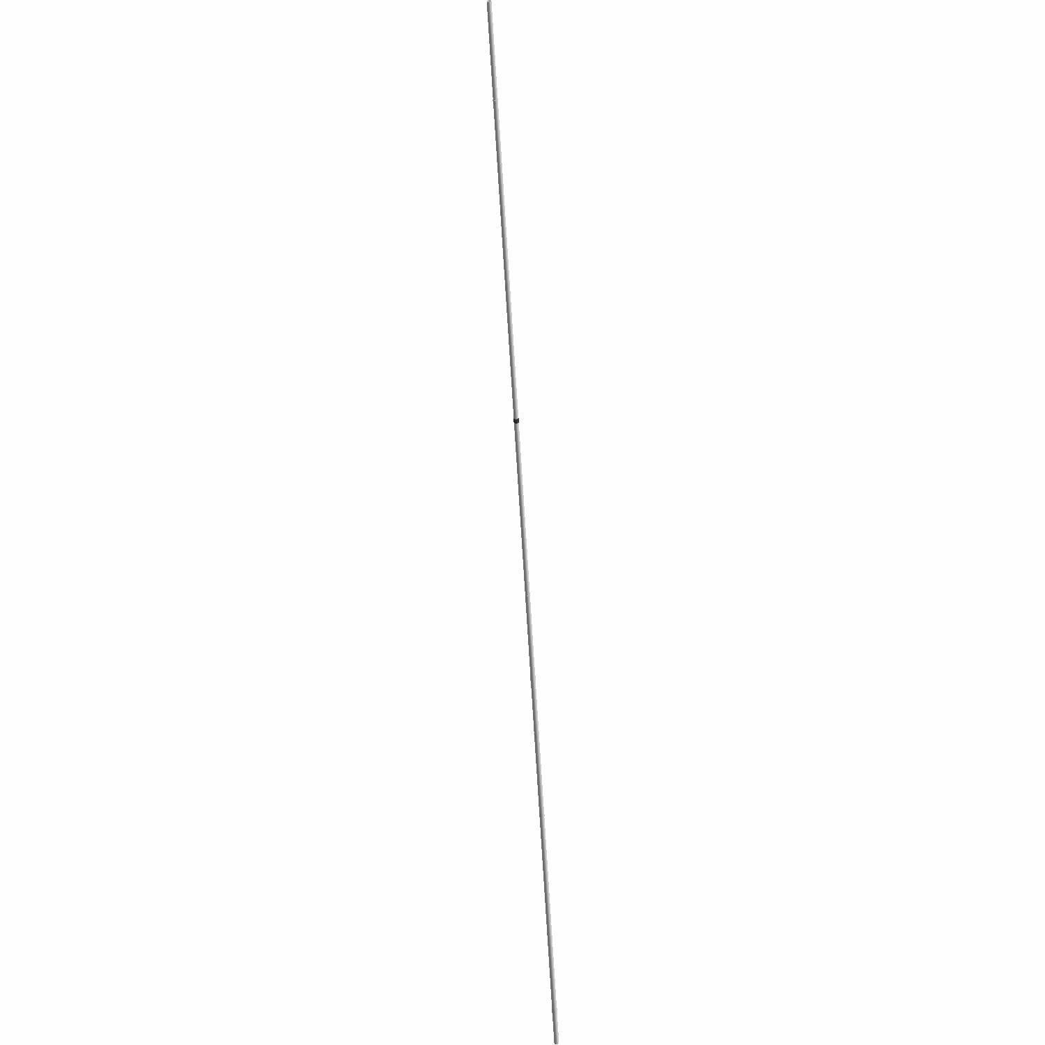 Long thin black antenna with a flexible base and slim, segmented design.