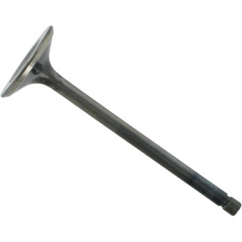 The Yamaha Exhaust Valve by Vesrah is a precision-manufactured metal valve with a flat, circular head and long stem, designed for use in internal combustion engines.