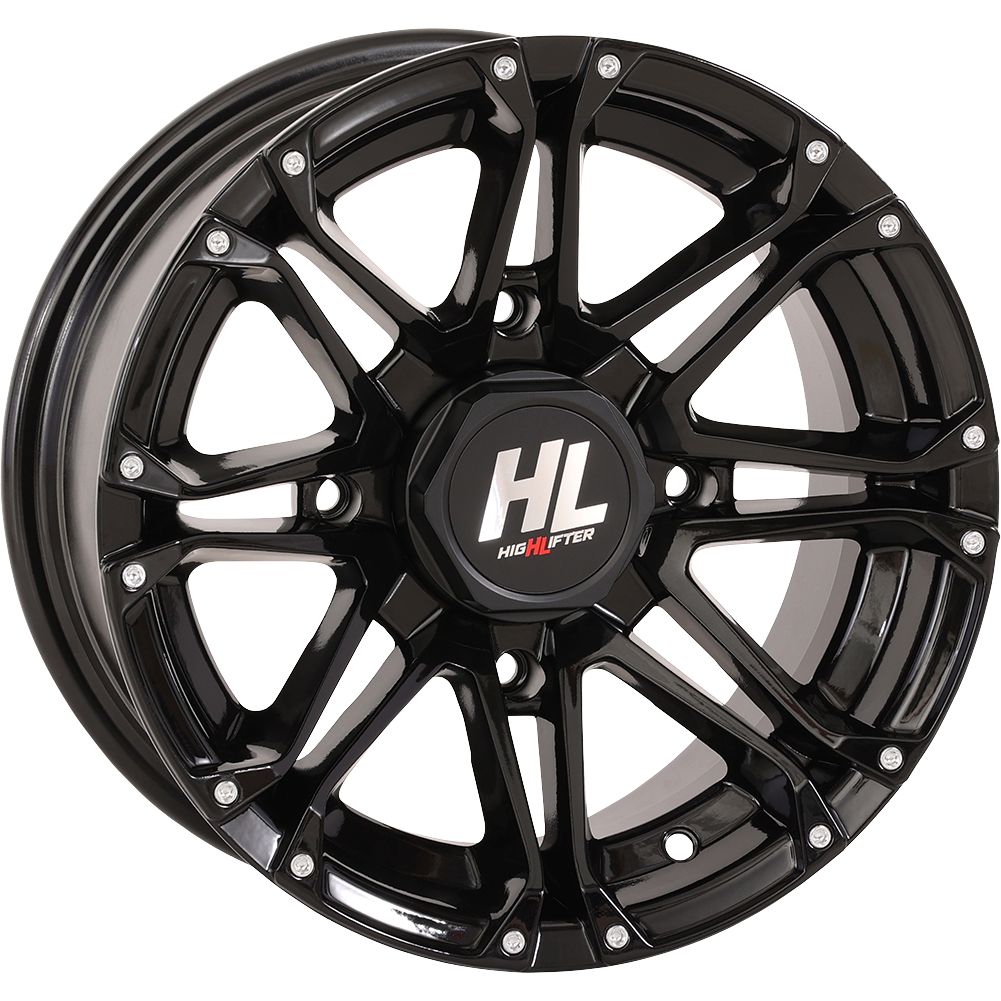 HIGH LIFTER HL3 14x7 Gloss Black with Machined Accents Wheel - Part Number 14HL03-1110
