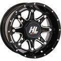 HL4 Wheel - 12x7 Gloss Black Machined with Factory Valve Stem - 4/110 Bolt Pattern by High Lifter