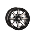 HL10 Wheel - 12x7 Gloss Black Machined with Bolt-In Center Cap 4/110 Vehicles by High Lifter