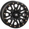 HL23 Beadlock Wheel - 14x7 - Matte Black, 5+2 Offset, 4/137 Bolt Pattern by High Lifter