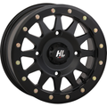 HLA1 Beadlock Wheel - 15x7 - Machined Finish with 12-Spoke Design 4/156 Bolt Pattern by High Lifter