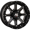 HL4 Wheel - 14x7 Gloss Black with Machined Accents - 4/137 Bolt Pattern, 4+3 Offset by High Lifter