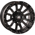 HL21 Wheel - 14x7 Gloss Black with Factory-Installed Valve Stem and Bolt-In Center Cap by High Lifter