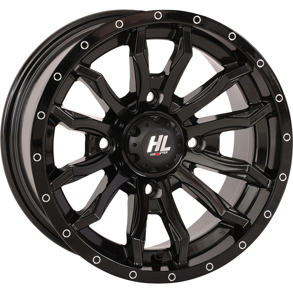 HIGH LIFTER HL21 20x7 Gloss Black Wheel with Factory-Installed Valve Stem - Part 20HL21-1245