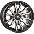 HL21 Wheel - 22x7 Gloss Black with Machined Finish - 4/137 Bolt Pattern, 4+3 Offset by High Lifter