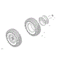 DRIVE - FRONT WHEELS - 2025 CAN AM DEFENDER PRO HD10 LTD CAB - DUSTY NAVY - 67" WIDTH CALI