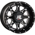 HL4 Wheel - Rear 12x7 Gloss Black with Machined Finish by High Lifter