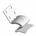 3D rendering of the Polaris Trunk Hinge, featuring a curved center and multiple holes on each flat end—perfect for mounting angled surfaces or as a custom OEM Victory Polaris part from Witchdoctors.