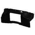 Gloss black plastic main floor panel with textured surfaces and cutouts for Polaris Ranger UTV models.