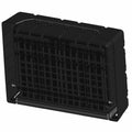 Black hard plastic rectangular cargo box with a grid pattern and reinforced edges designed for offroad UTVs.
