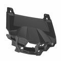 Gloss black upper dash panel with angular design and mounting points for Polaris UTV models.