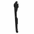 Black narrow angular plastic rocker panel mount with cutouts and attachment points.
