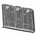 Gloss black rear roof panel for Polaris Ranger UTV with a contoured, durable molded design.