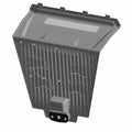 Black rectangular access panel with textured grid surface and hinged top cover for Polaris offroad vehicle.