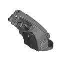 Matte black angular plastic speaker volume assembly with mounting points and integrated control housing.