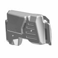 Matte gray metallic Polaris fuel tank with contoured edges and mounting holes.