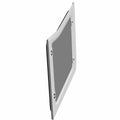 White and black rectangular cab panel with mounting holes for Polaris UTV rear left side.