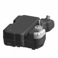 Black molded plastic fuel tank with integrated filler neck and cap for Polaris RZR T Mp Rv.