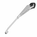 Silver metal windshield wiper arm with black plastic mounting base for Polaris UTV.