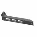 Matte black metal receiver mount arm with three elongated cutouts and mounting points on each end.