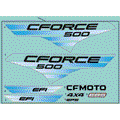 DECAL KIT NEW ROYAL BLUE - 2022 CFMOTO CFORCE 500