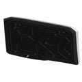 Black and textured rectangular UTV seat bottom panel with gray trim edges, durable material.