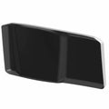 Black and silver contoured seat bottom covering for Polaris UTV with smooth finish.