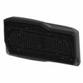 Black rectangular vinyl seat bottom with textured grid pattern and molded edges for Polaris UTV.