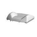 Ghost white and titanium seat back cushion with contoured shape for Polaris UTVs.