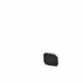 Black rectangular seat bottom component with mounting bracket for Polaris UTV.