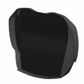 Black titanium seat bottom cover with contoured edges for Polaris UTV models.