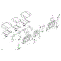 BODY - SEAT - REAR SECTION - 2024 CAN AM DEFENDER MAX HD10 LTD CAB - WILDLAND CAMO - 67" WIDTH