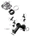 ROTAX - AIR INTAKE MANIFOLD AND THROTTLE BODY - 2022 CAN AM OUTLANDER MAX 6X6 EFI XT
