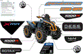 BODY - FEATURE DECALS - 2025 CAN AM RENEGADE 1000R 4X4 X MR EFI - SCANDI BLUE